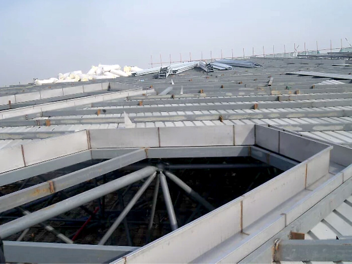 信阳安吉县体育馆网架